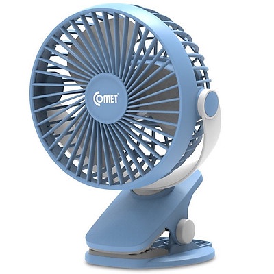 Quạt Sạc Cao cấp Comet CRF0705 - Hàng chính hãng, Công suất: 5W; Tích hợp 3 tốc độ gió; Pin lithium-ion 3.7V 1800mAh