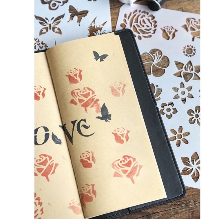 Khuôn màu in trang trí sổ, lưu bút, thư tay