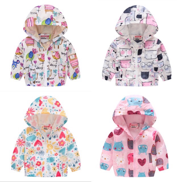 Áo gió Jomake bé gái 1-7y