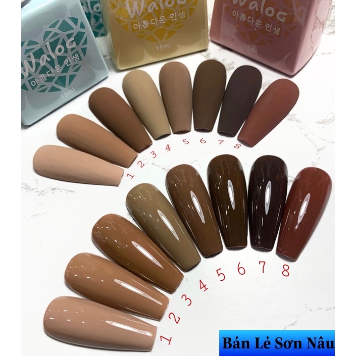 Sơn Gel Nâu Tây Trắng Da.hàng Chất Lượng