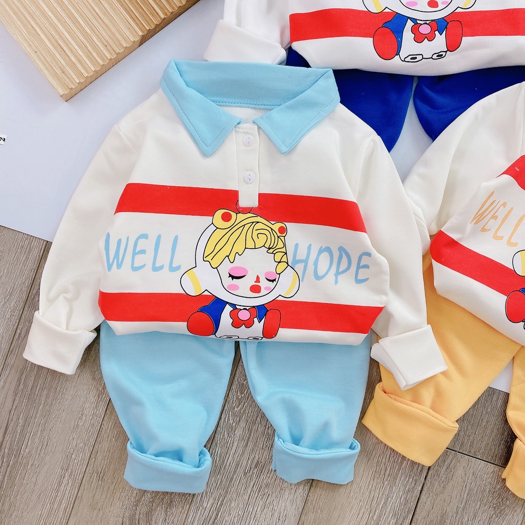 Bộ thu đông dài tay cho bé từ 8-18kg
