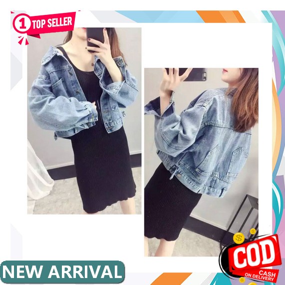Áo Khoác Jeans Nữ Có Mũ Trùm Đầu Thời Trang Hàn 997