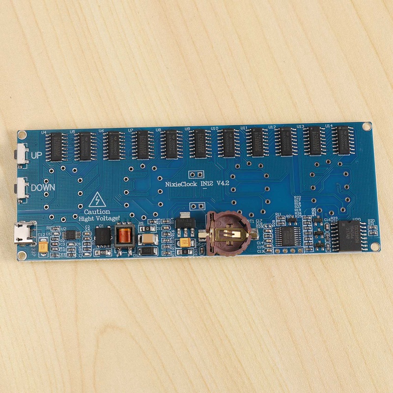 Bộ Ống Đồng Hồ Kỹ Thuật Số 12 Trong 12 Nixie Pcba Làm Quà Tặng Đẹp Mắt