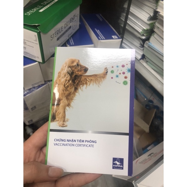 Sổ cho chó mèo 30 quyển theo dõi lịch tiêm chủng vaccin cho thú cưng
