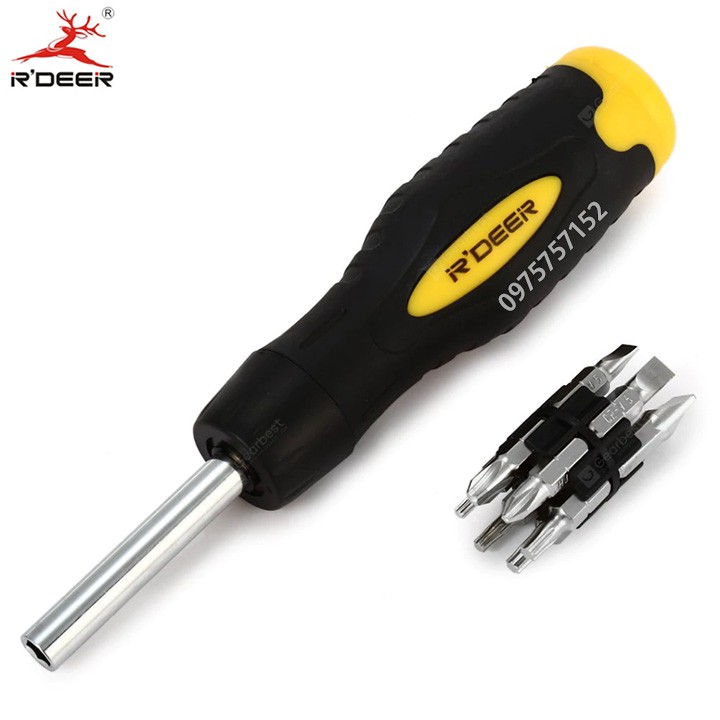 Bộ tô vít đa năng tự động, đảo chiều 13 chi tiết trong 1 R'DEER RT-1613