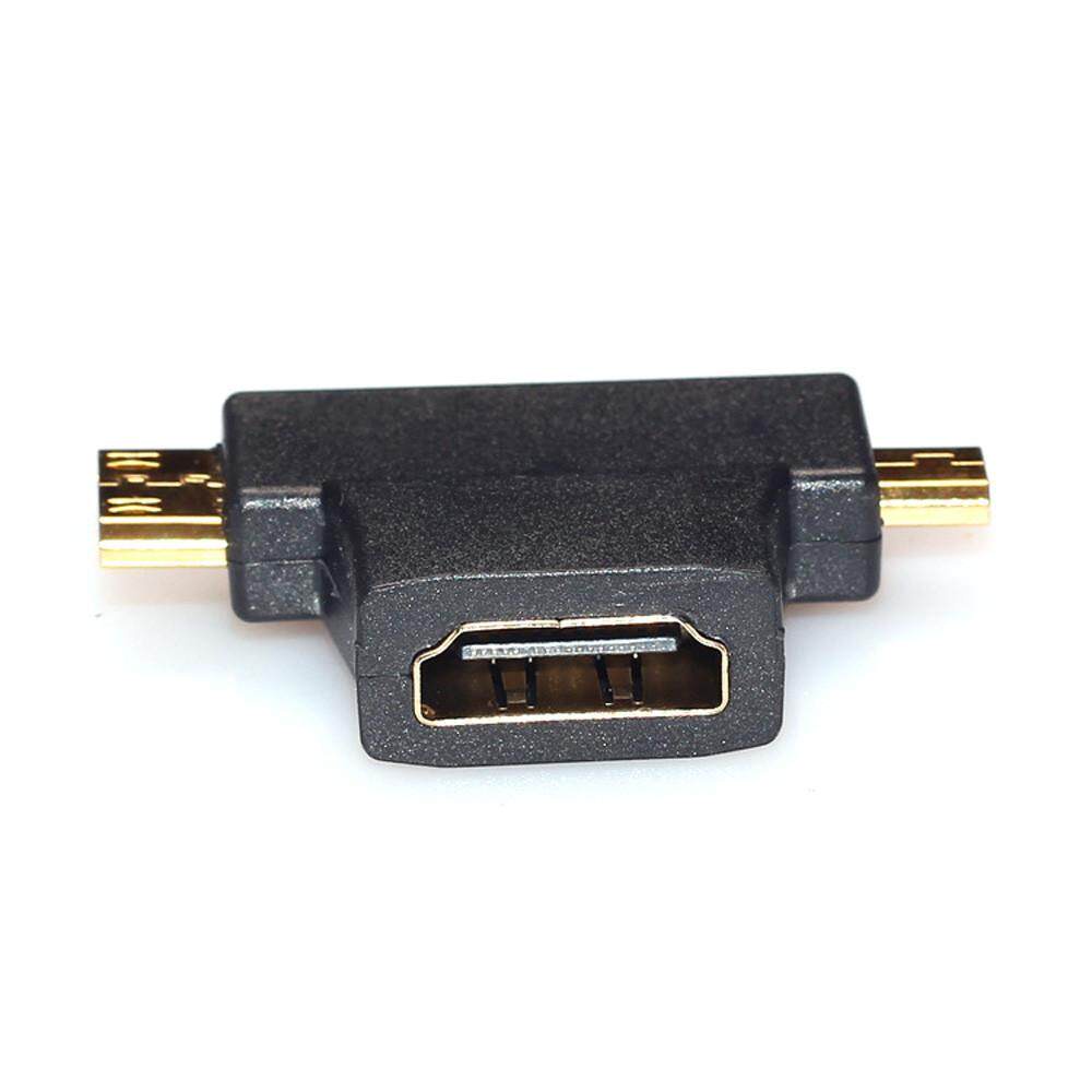 Đầu chuyển đổi HDMI sang Mini / Micro HDMI 2 trong 1 góc 90 độ
