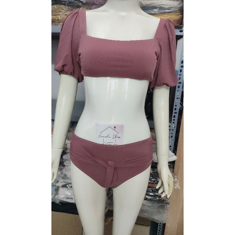 Bikini Quảng Châu 2021 LMD07 Bánh Bèo Tay Bồng Hot Hit Sexy Sang Chảnh Đồ Bơi Ulzzang 2021 | BigBuy360 - bigbuy360.vn