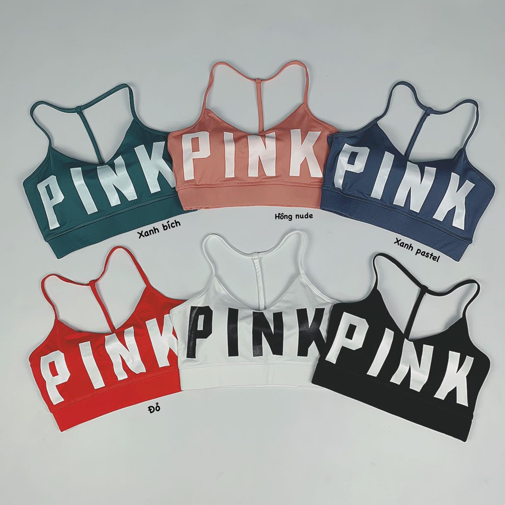 Áo Bra Pink 1 Dây Tập Gym, Yoga, Erobic, ZUMBA Siêu Chất