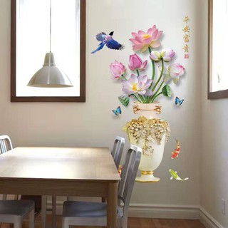 Decal dán tường hoa sen - lucy259