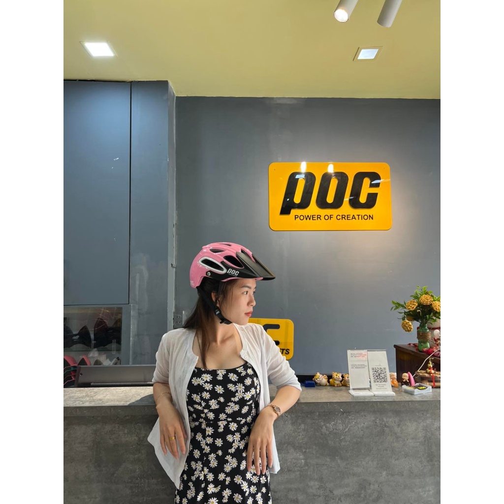 NÓN POC  MÀU HỒNG ĐỦ DÒNG,THỂ THAO CHO XE MÁY VÀ XE ĐẠP CHÍNH HÃNG