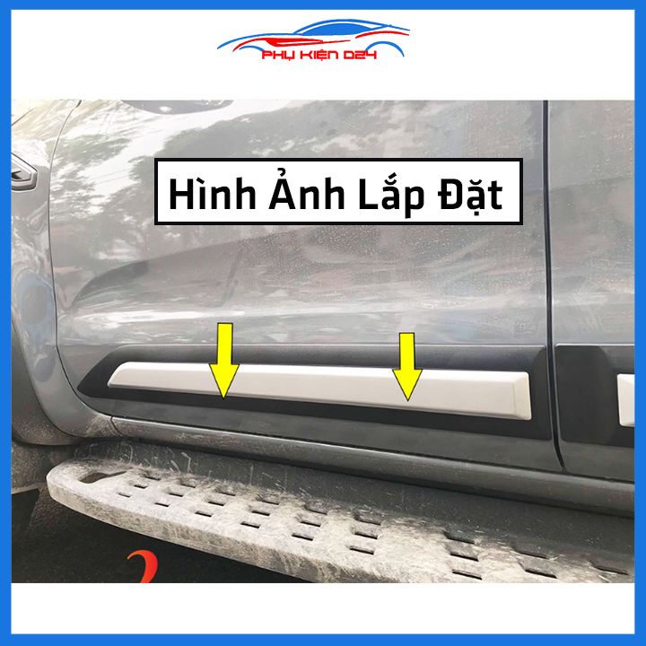 Bộ ốp nẹp sườn Ranger 2016-2017-2018-2019-2020-2021-2022 bản to trang trí làm đẹp xe
