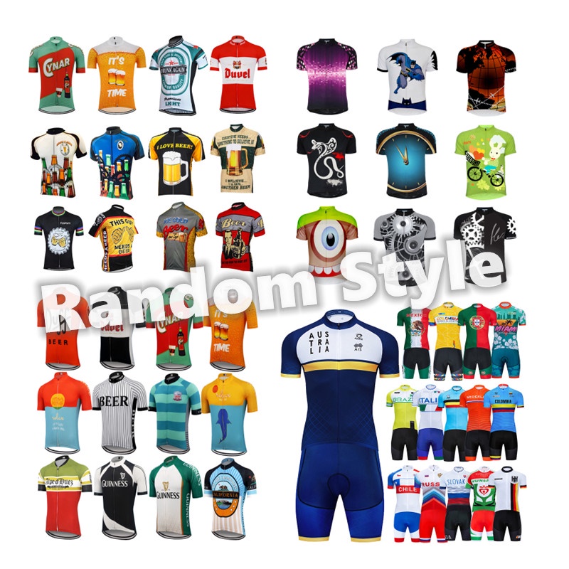 Bộ Quần Áo Đạp Xe Jersey Có Dây Kéo Toàn Diện Phong Cách Ngẫu Nhiên Cho Nam Và Nữ