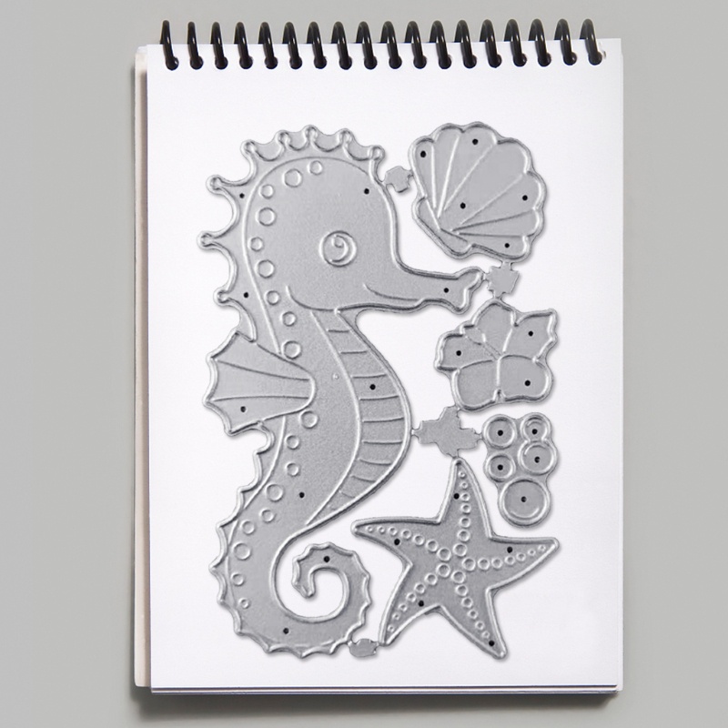 Khuôn Cắt Giấy Kim Loại Hình Vỏ Sò / Sao Biển Xinh Xắn
