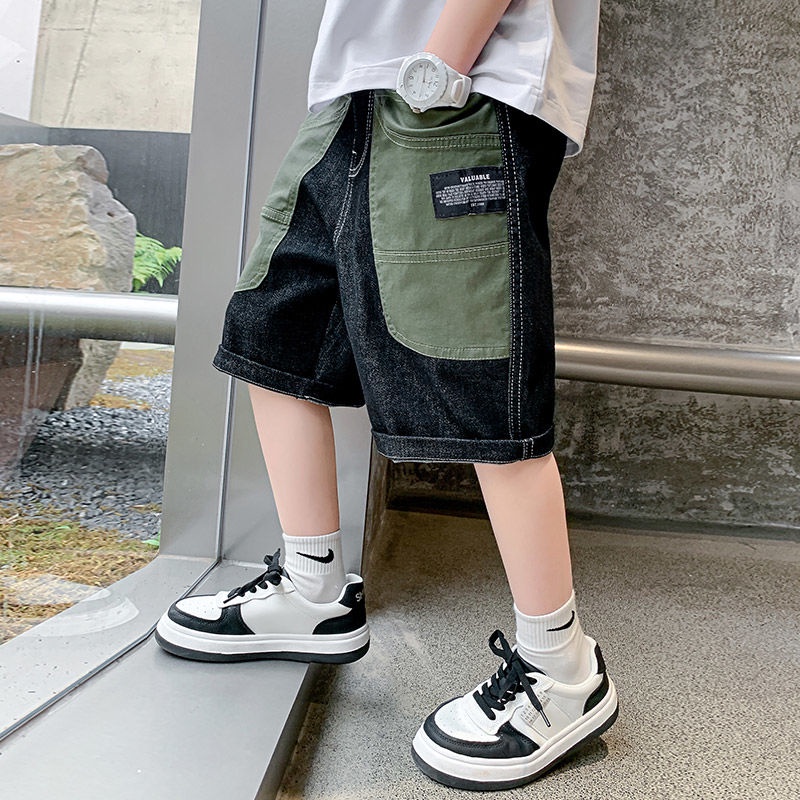 Quần Short Denim Thiết Kế Mới Năng Động Thời Trang Mùa Hè Dành Cho Bé Trai 2022