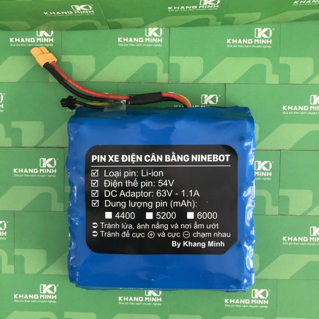 Pin xe cân bằng Ninebot One 1 bánh 54V, cam kết dung lượng chuẩn.