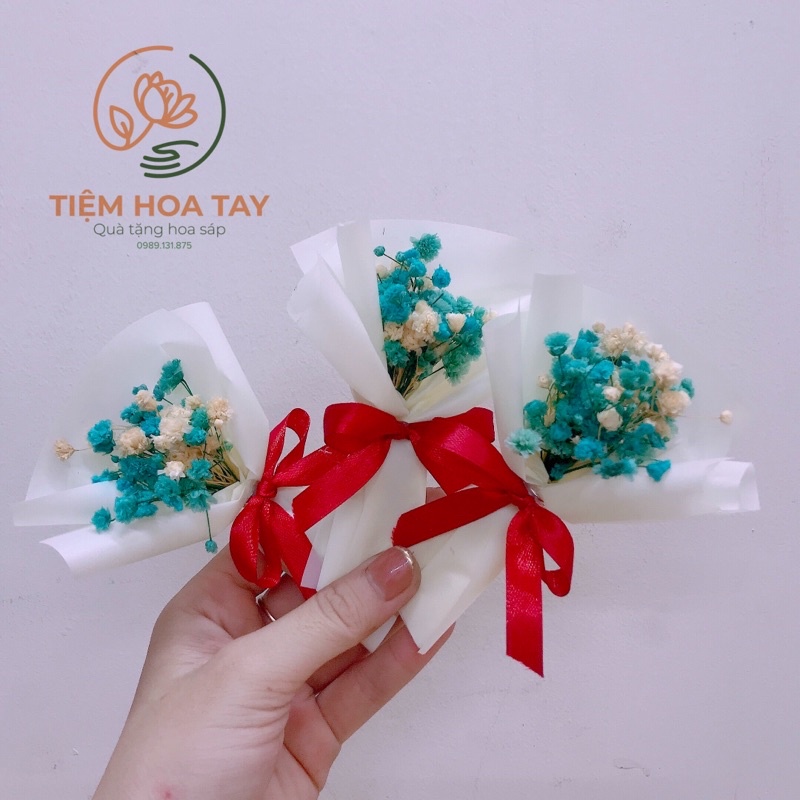 Bó hoa khô baby mini 12cm