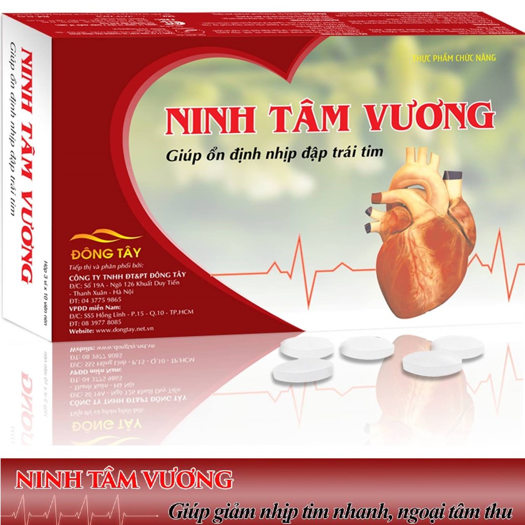 NINH TÂM VƯƠNG - dùng cho người rối loạn nhịp tim