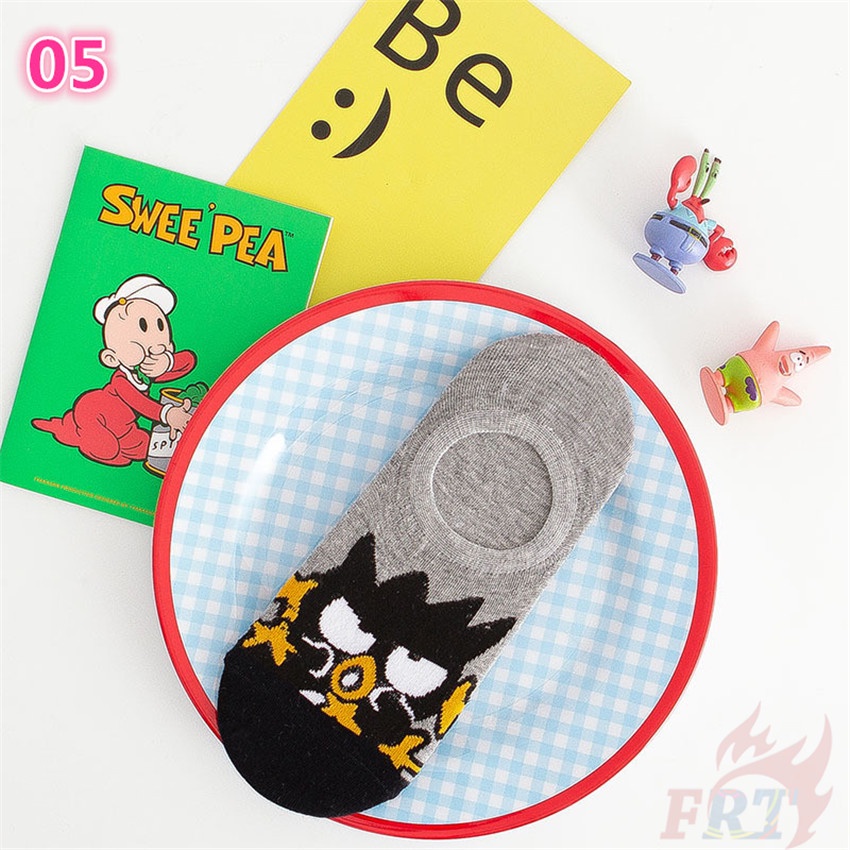 ❀ Vớ Mắt Cá Chân Sanrio ❀ 1 Đôi Tất Ngắn In Hình Cinnamoroll Hello Kitty BADTZ-MARU Keroppi Thời Trang Hip Hop Đường Phố