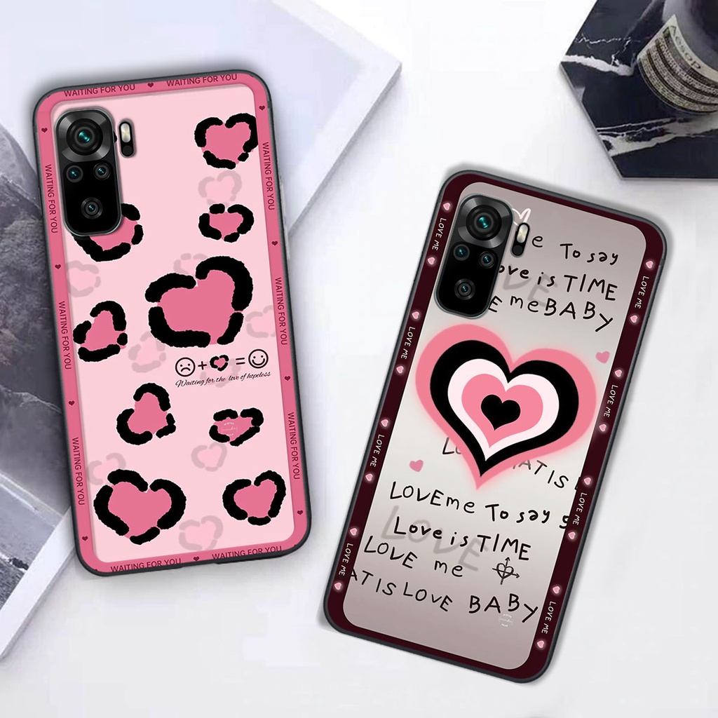 Ốp lưng Xiaomi Redmi Note 10 4G / Redmi Note 10 5G / Redmi Note 10 Pro hình hoa vẽ, thời trang, black pinkkk đẹp - Giá t