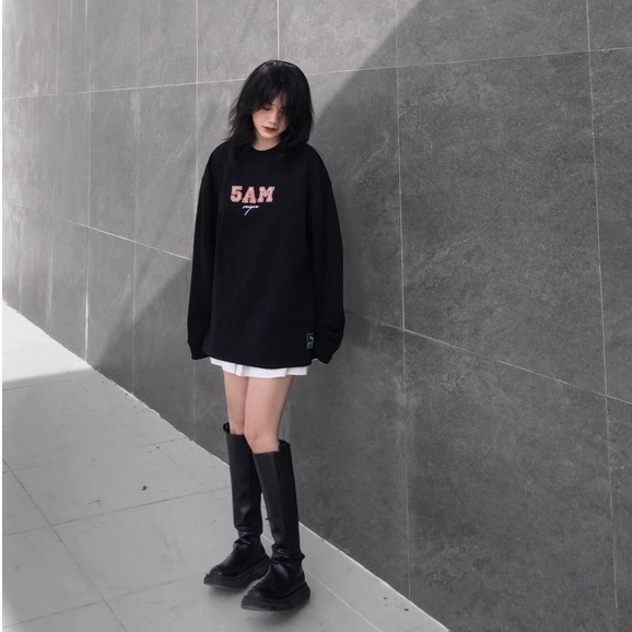 Áo Sweater 5AM ss4.2 họa tiết bóng chày