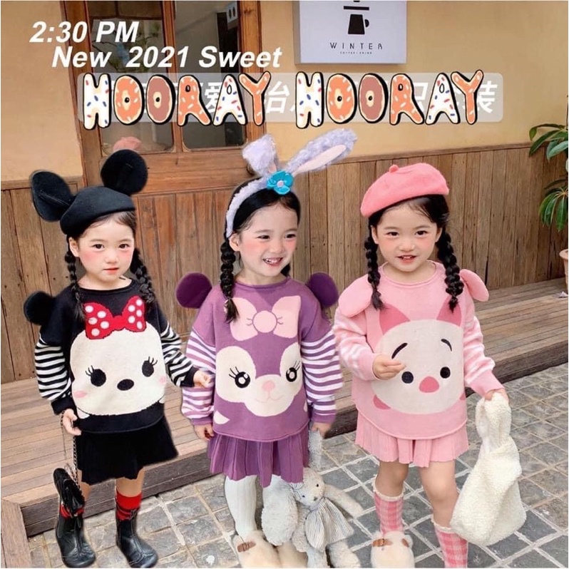 set váy len hoạt hình siêu xinh