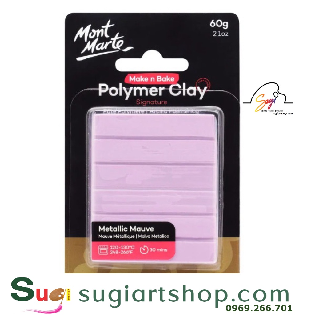 Đất sét Polymer  Mont Marte - Đất sét polymer làm hoa đất sét handmade trang sức -  Polymer Clay 60g LINK 2/2