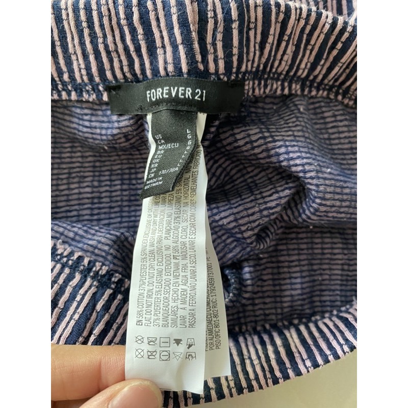 (40-70kg) Quần kẻ sọc thun biker shorts, quần legging, quần ngố f21 vnxk kẻ sọc