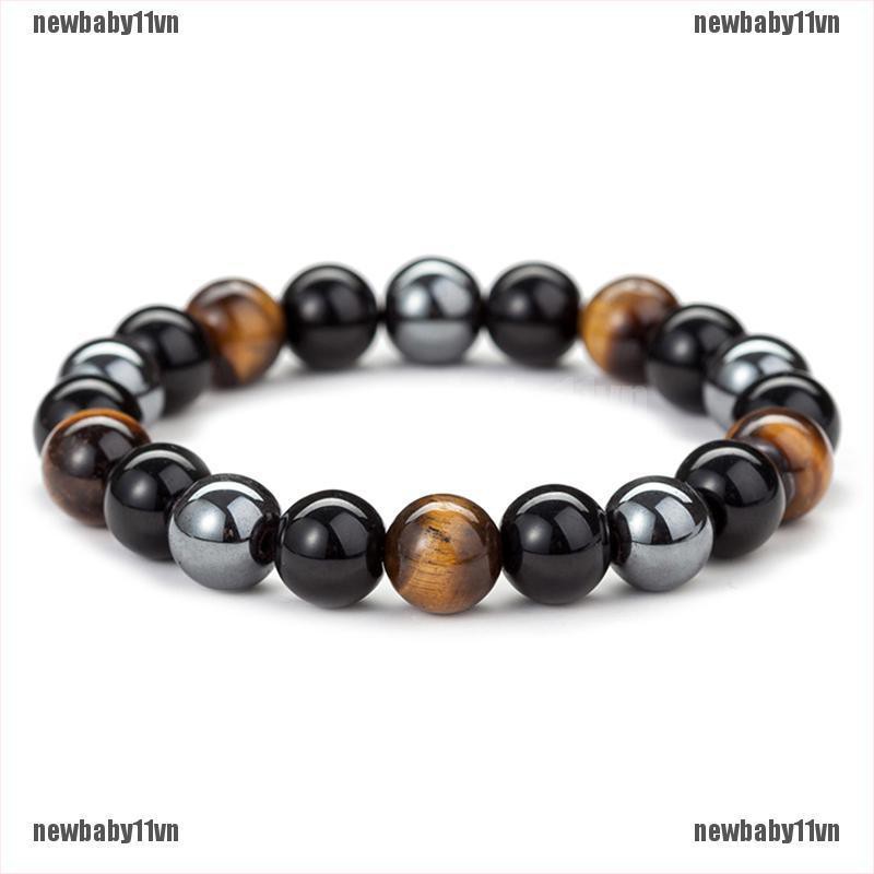 Vòng Tay Chuỗi Hạt Đá Hematite Nam Châm Chăm Sóc Sức Khỏe Cho Nam