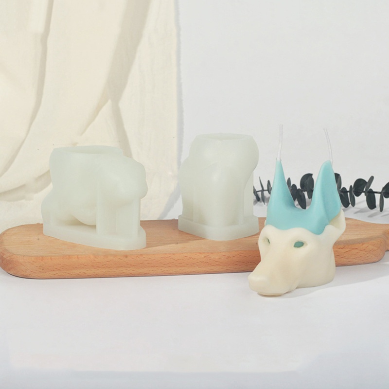 1 Bộ Khuôn Làm Nến / Xà Phòng / Sô Cô La Hình Động Vật Bằng Silicone DIY