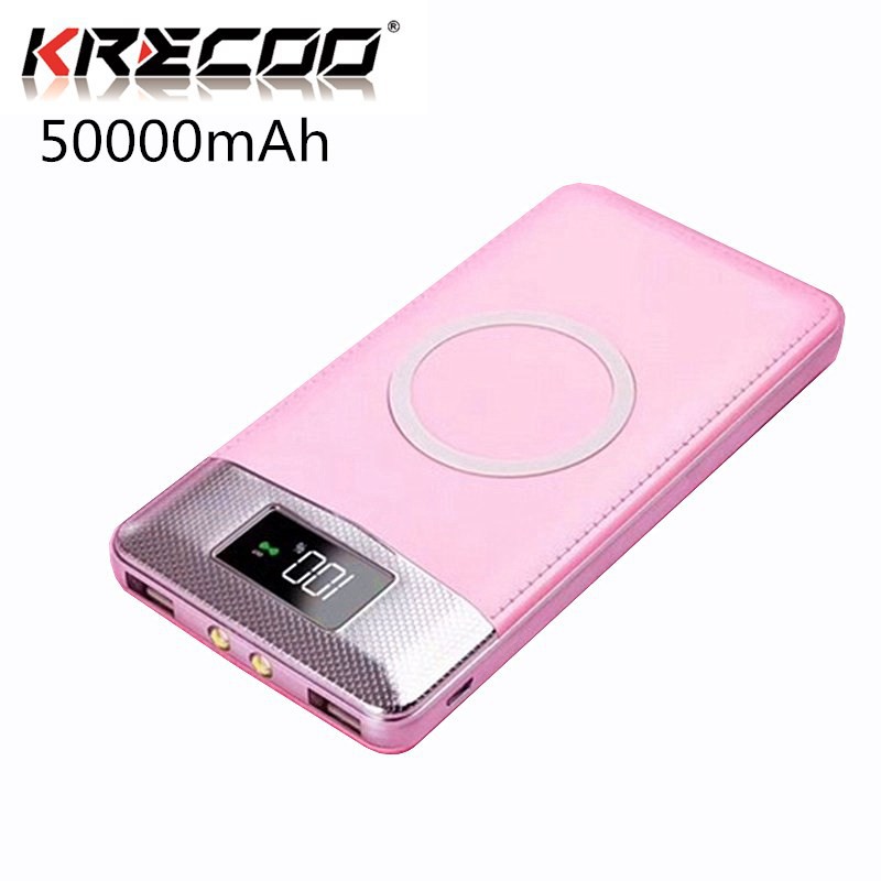 Sạc Dự Phòng Không Dây KRECOO 50000mah 2 Cổng Usb Chất Lượng Cao