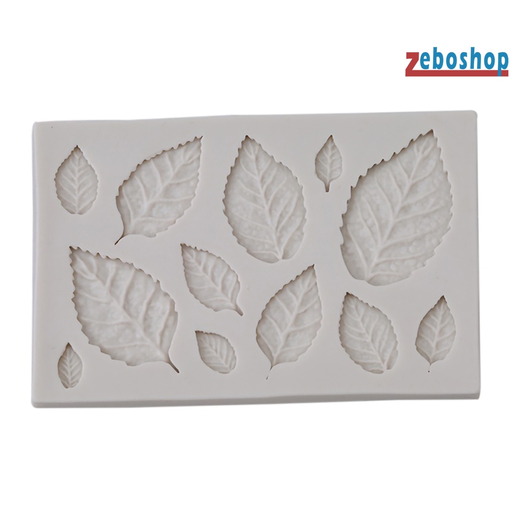Khuôn Làm Bánh Bằng Silicone Chống Nhiệt Hình Chiếc Lá DIY