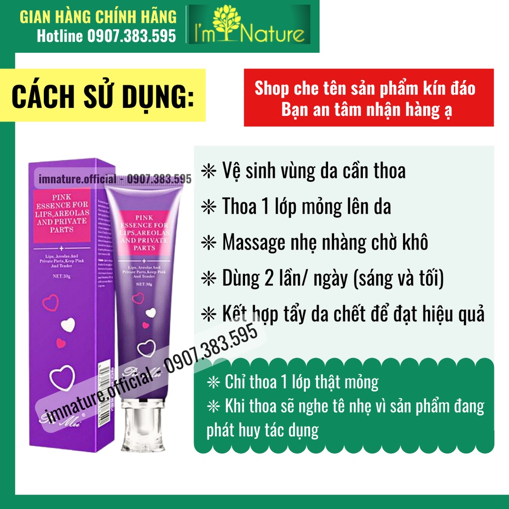 Kem Khử Thâm Dưỡng Hồng Môi - Nhũ Hoa - Vùng Kín Pei Mei 30g