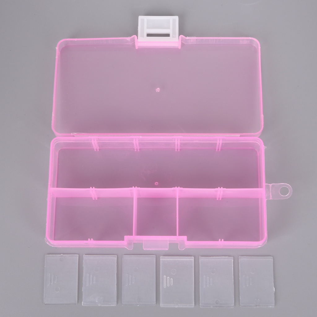 Hộp Nhựa Đựng Trang Sức 10 Ngăn Tiện Lợi Ốp