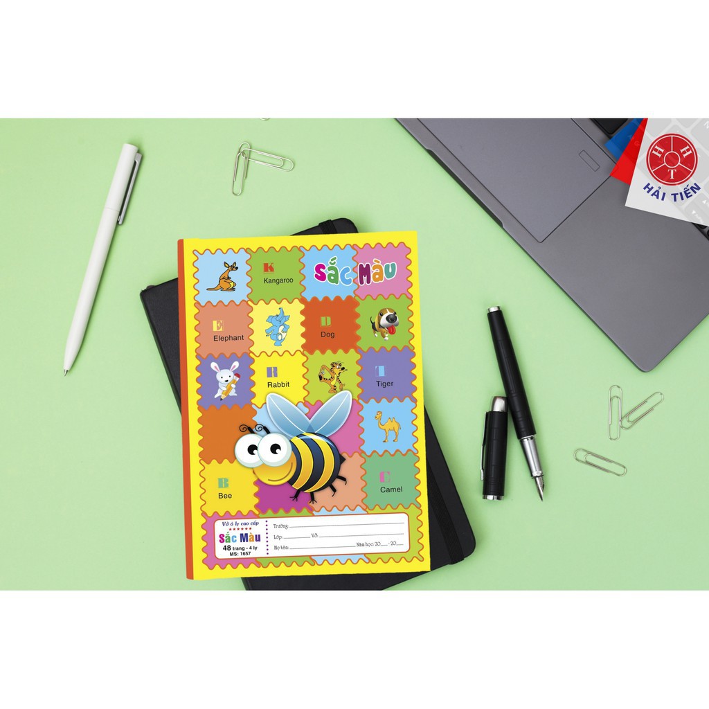 Lốc 10 quyển Vở ô ly Cao cấp 6 Sao - Sắc Màu - Hải Tiến