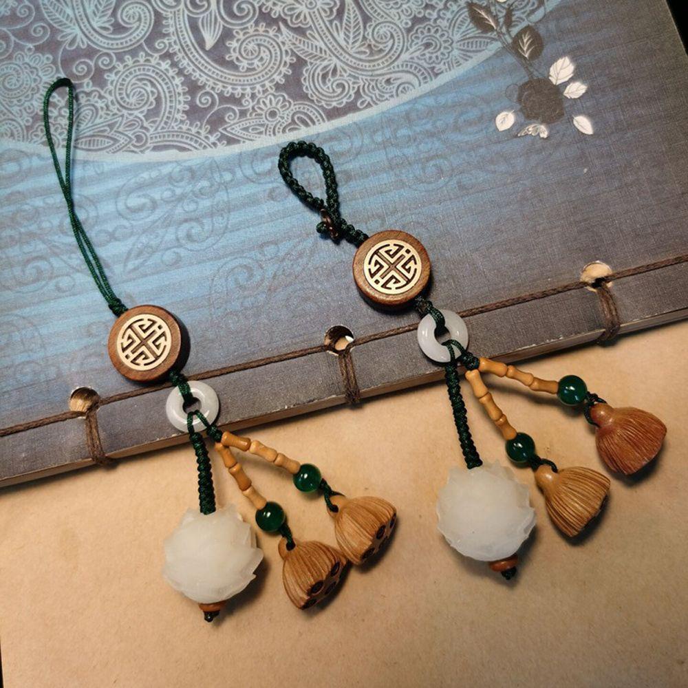 AUGUSTINA Móc Khóa Gắn Điện Thoại Hình Phật May Mắn Handmade