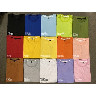 ÁO THUN TRƠN Màu Đen SX - 3XL
