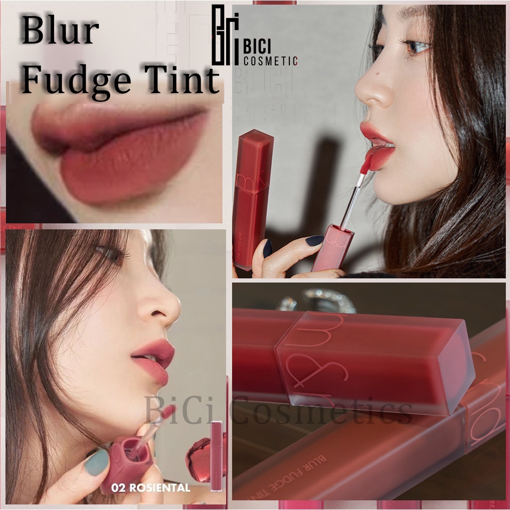 (Màu 01-&gt;08) Son Kem Lì Lên Màu Chuẩn, Mịn Môi ROMAND Blur Fudge Tint