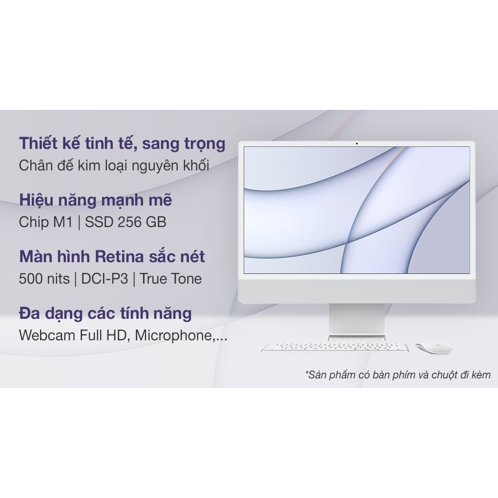 Máy tính Apple iMac 24" 2021 Retina 4.5K M1 Chính hãng VN Newseal