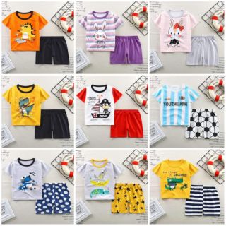 (COMBO 3 BỘ) Đồ bộ coton cho bé trai và bé gái