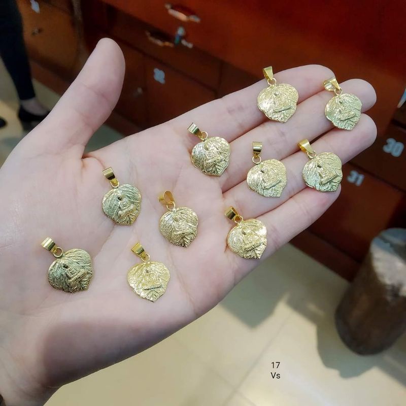 MẶT DÂY CHUYỀN LÁ BỒ ĐỀ TRỪ TÀ TÂM AN ( không dây)
