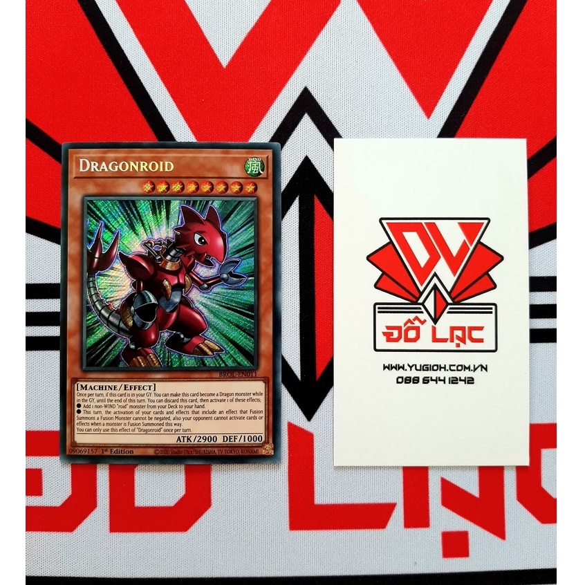 Thẻ Bài Yugioh Monster Dragonroid - BROL-EN011 - Secret Rare 1st Edition