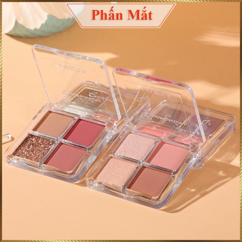 Bảng phấn mắt Lameila 4 ô chính hãng - Hàng Nội Địa Trung LPM2 | BigBuy360 - bigbuy360.vn