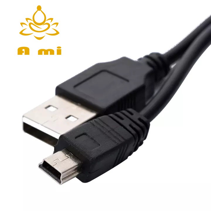 Dây Sạc zin  đài niệm phật ., máy MP3, GPS...  Đầu Đực Bằng Đồng USB Sang MINI