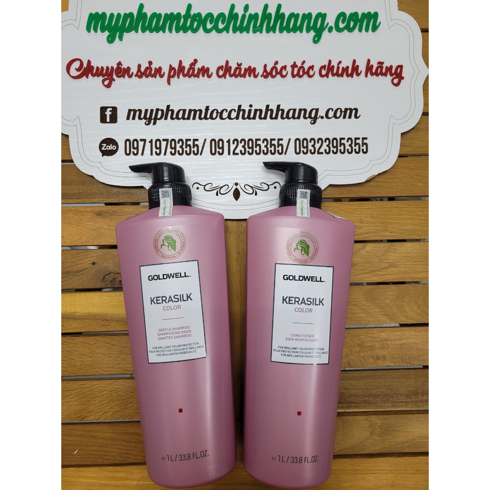DẦU GỘI XẢ BẢO VỆ MÀU NHUỘM GOLDWELL KERASILK COLOR 1000ML