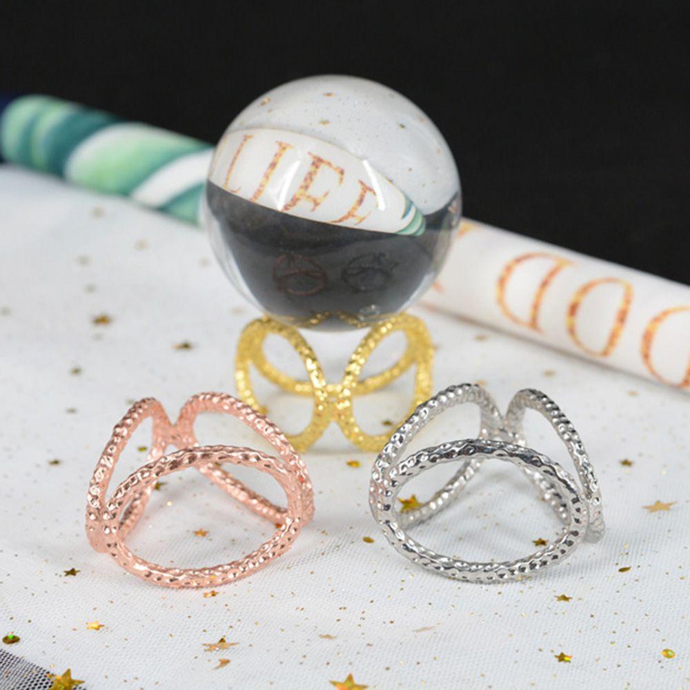 LAKAMIER Set 2 Đế Đỡ Quả Cầu Pha Lê Sáng Tạo Giá Đỡ