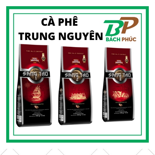 Cà Phê Trung Nguyên Sáng Tạo 1 2 3 - Cà Phê Rang Xay 340g - Kho Pha Chế Đà Nẵng