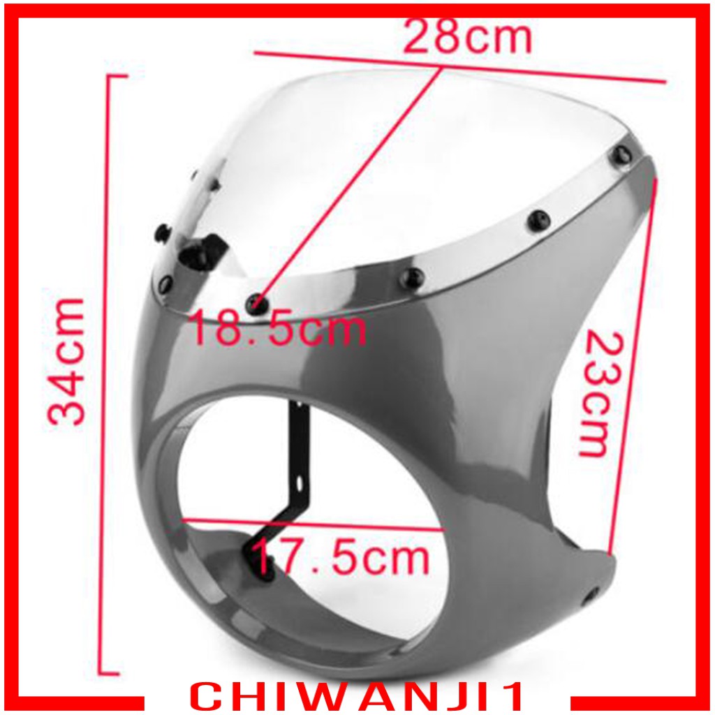 Đèn Pha 7 "Gắn Tay Lái Xe Máy Cafe Racer Phong Cách Retro