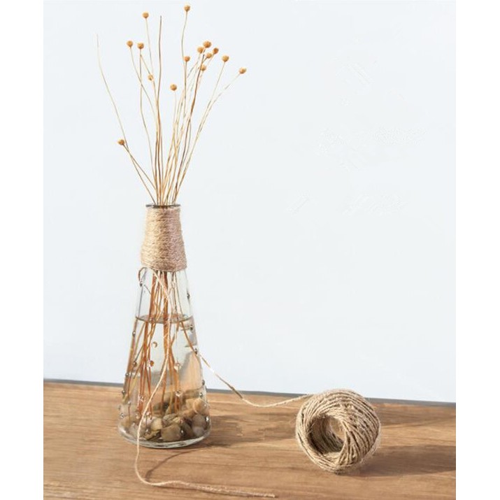 Cuộn dây gai dầu dài 50m/ 100m trang trí đa năng