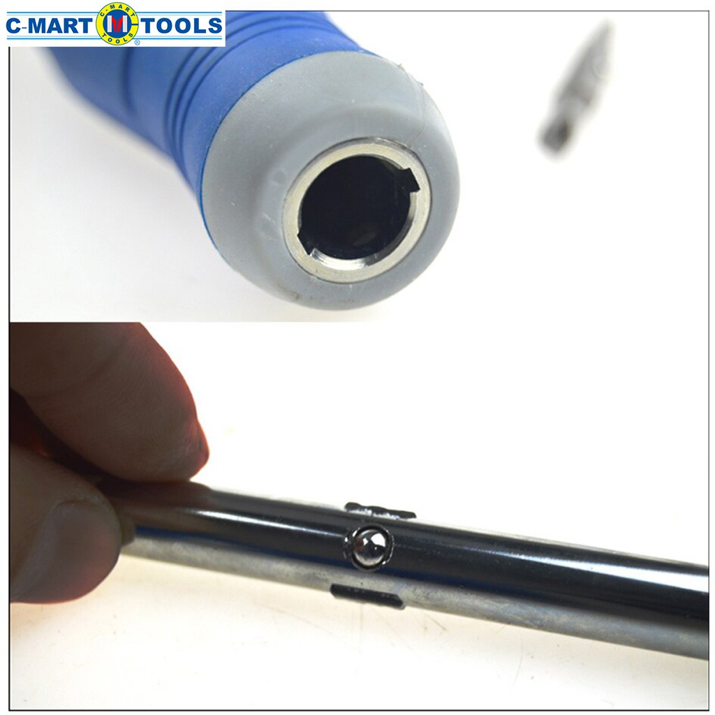 Bộ tô vít đa năng C-Mart 6 trong 1, thép không gỉ CR-V