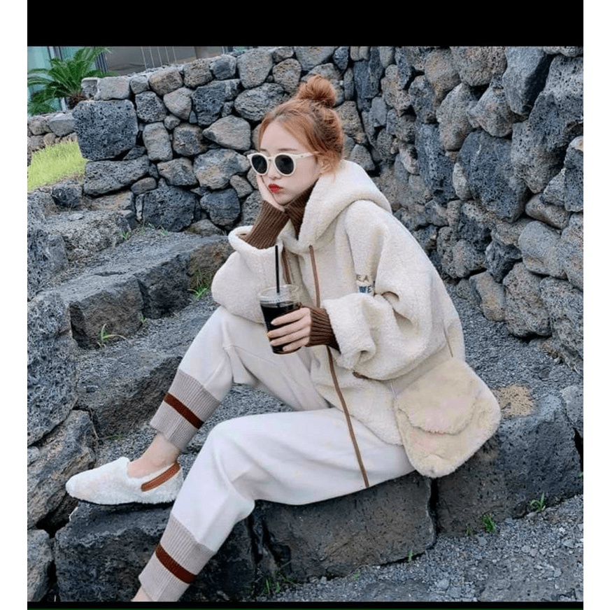 ( ẢNH THẬT) ÁO KHOÁC  HOODIE LÔNG Creat SIÊU XINH THỜI TRANG HÀN QUỐC , SIÊU ẤM - MC [NewUnisex]